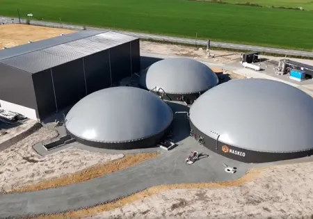 Livraison de bâtiments de méthanisation à Durtal